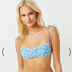 Frankie’s Bikinis blue wave set. Top: medium. Bottom: xs.